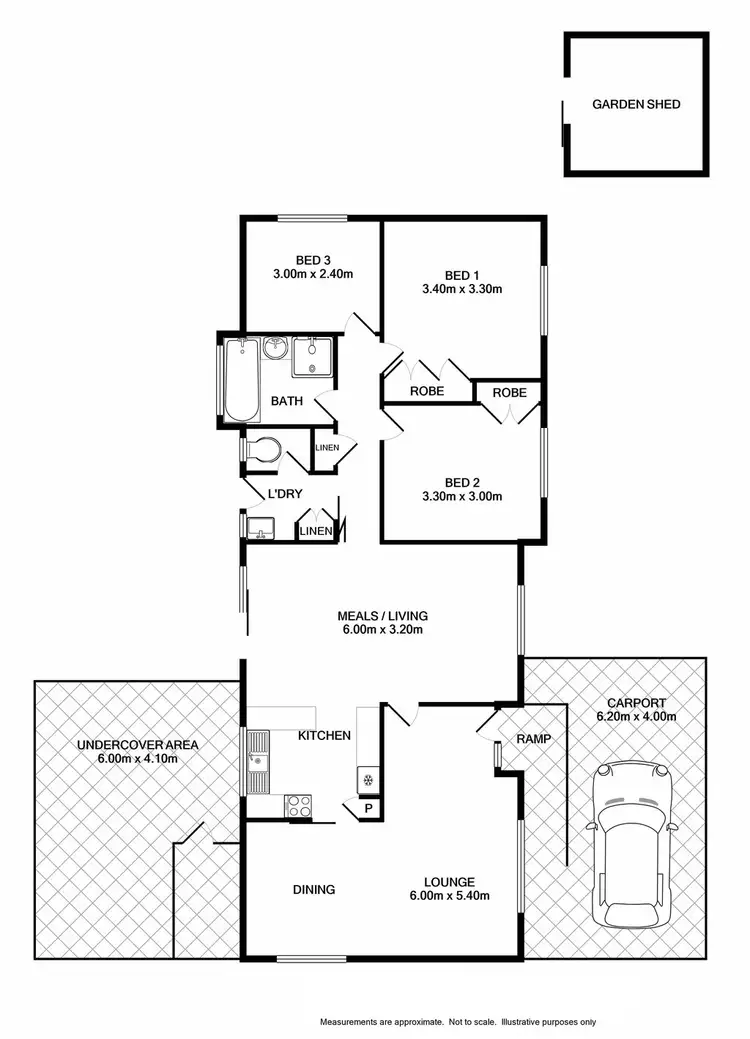 Floorplan of Homely house listing, 1 Ronan Court, Wodonga VIC 3690