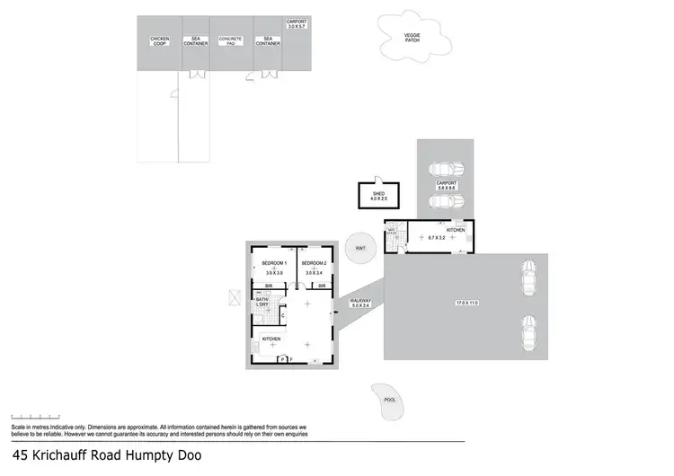 Floorplan of Homely house listing, 45 Krichauff Road, Humpty Doo NT 836