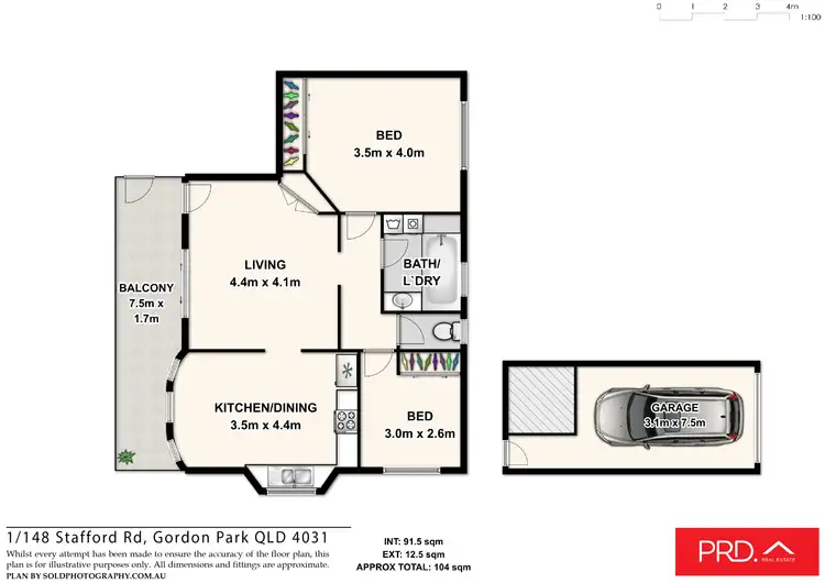 Floorplan of Homely unit listing, 1/148 Stafford Road, Gordon Park QLD 4031