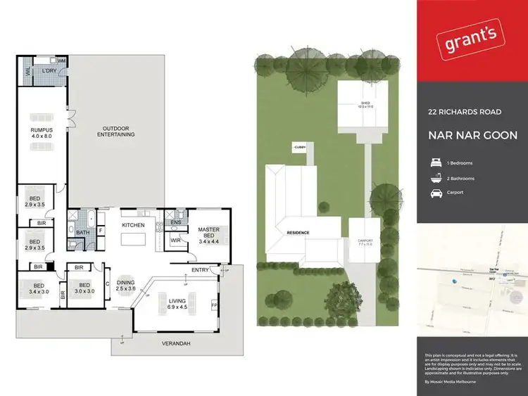 Floorplan of Homely house listing, 22 Richards Road, Nar Nar Goon VIC 3812