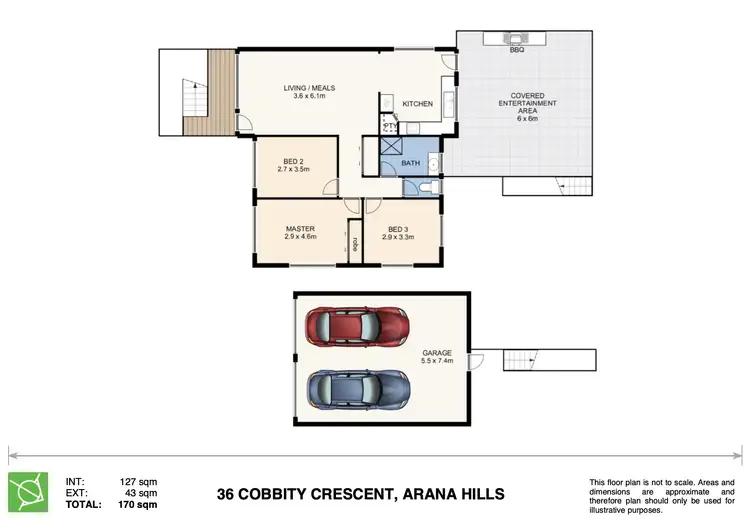 Floorplan of Homely house listing, 36 Cobbity Crescent, Arana Hills QLD 4054