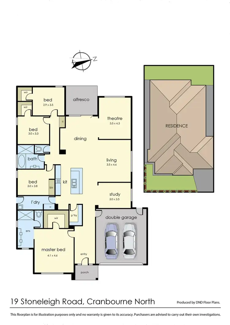 Floorplan of Homely house listing, 19 Stoneleigh Road, Cranbourne North VIC 3977