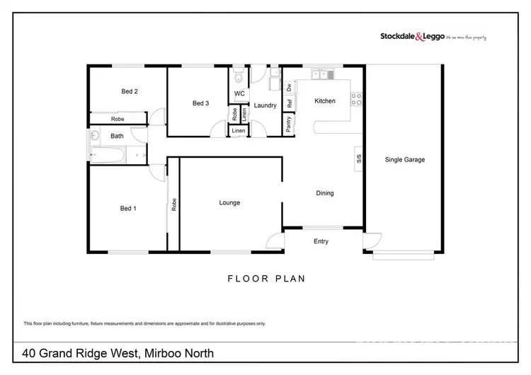 Floorplan of Homely house listing, 40 Grand Ridge West, Mirboo North VIC 3871