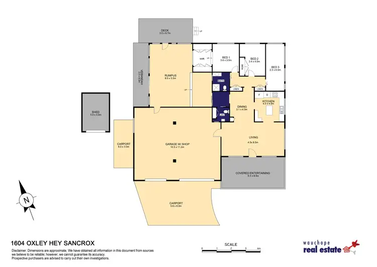 Floorplan of Homely rural property listing, 1604 Oxley Highway, Sancrox NSW 2446