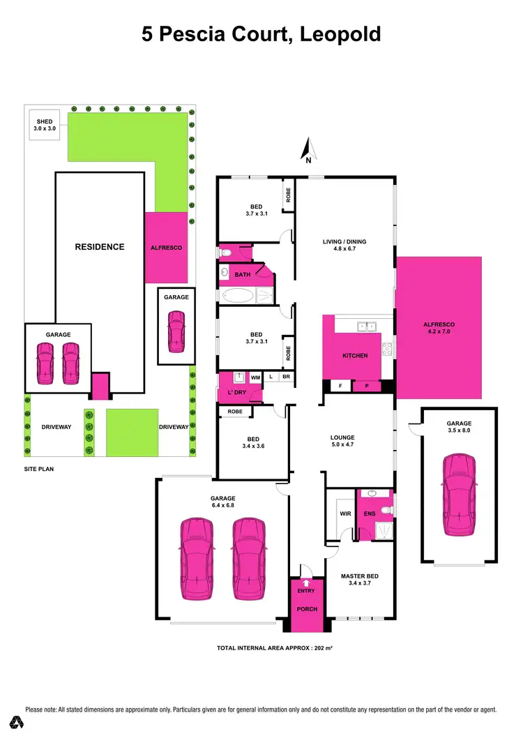 Floorplan of Homely house listing, 5 Pescia Court, Leopold VIC 3224