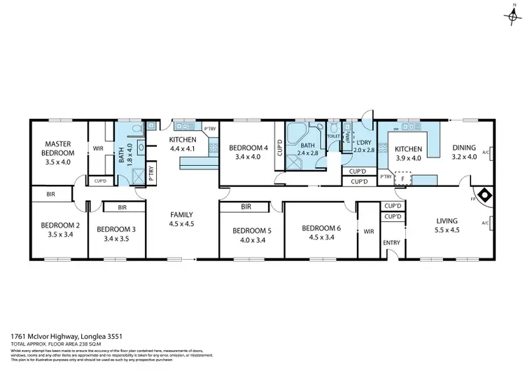 Floorplan of Homely house listing, 1761 McIvor Highway, Longlea VIC 3551