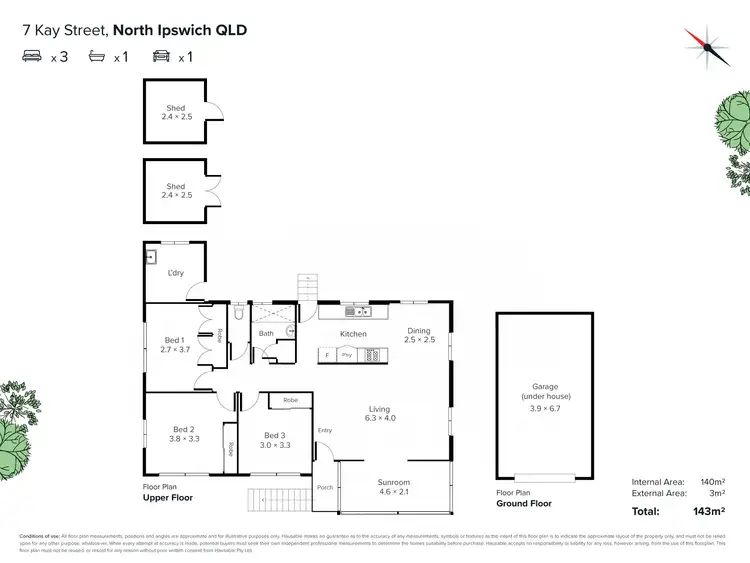 Floorplan of Homely house listing, 7 Kay Street, North Ipswich QLD 4305