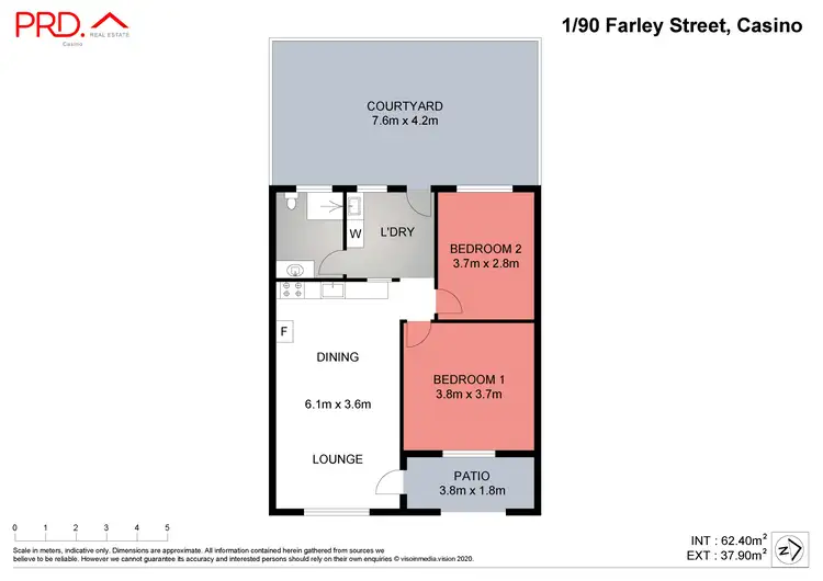 Floorplan of Homely unit listing, 1/90 Farley Street, Casino NSW 2470