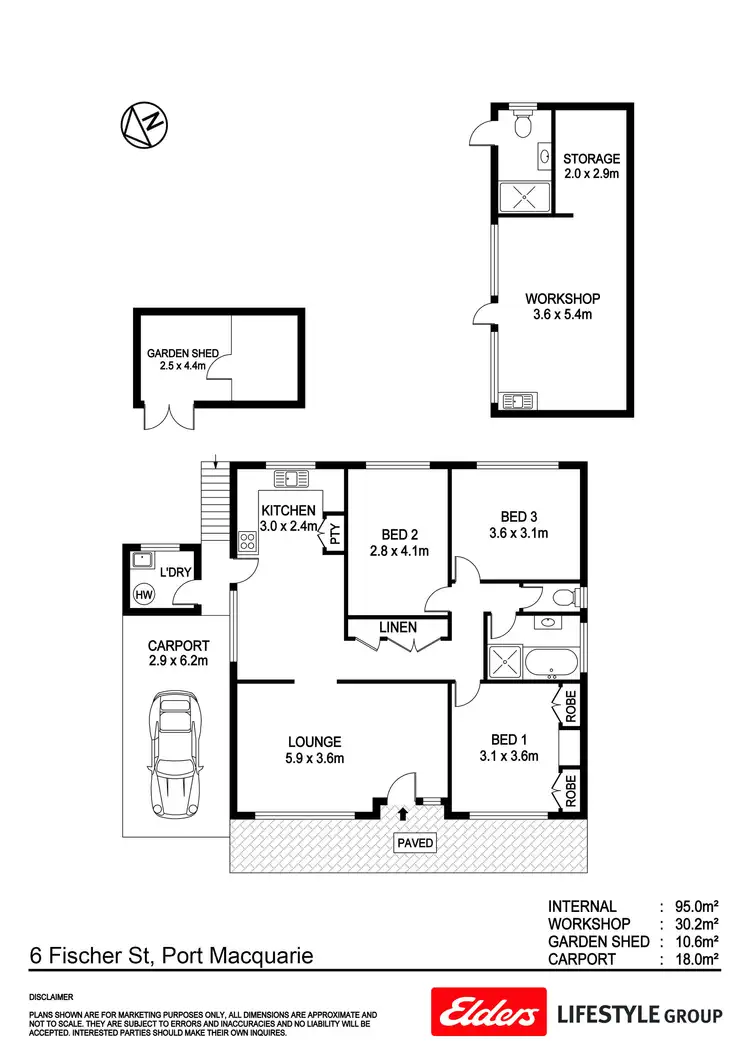 Floorplan of Homely house listing, 6 Fischer Street, Port Macquarie NSW 2444