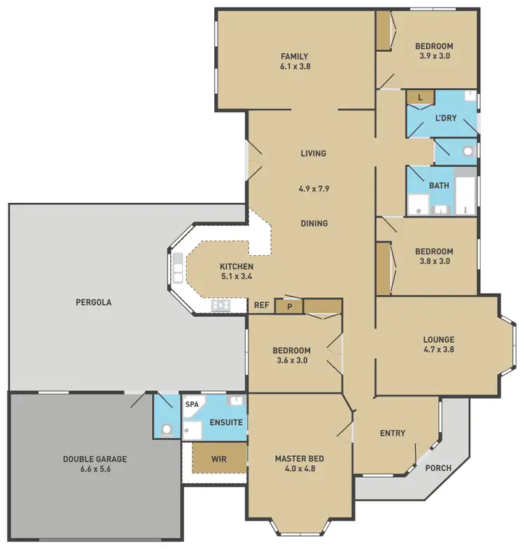 Floorplan of Homely house listing, 10 Windsor Gardens, Caroline Springs VIC 3023