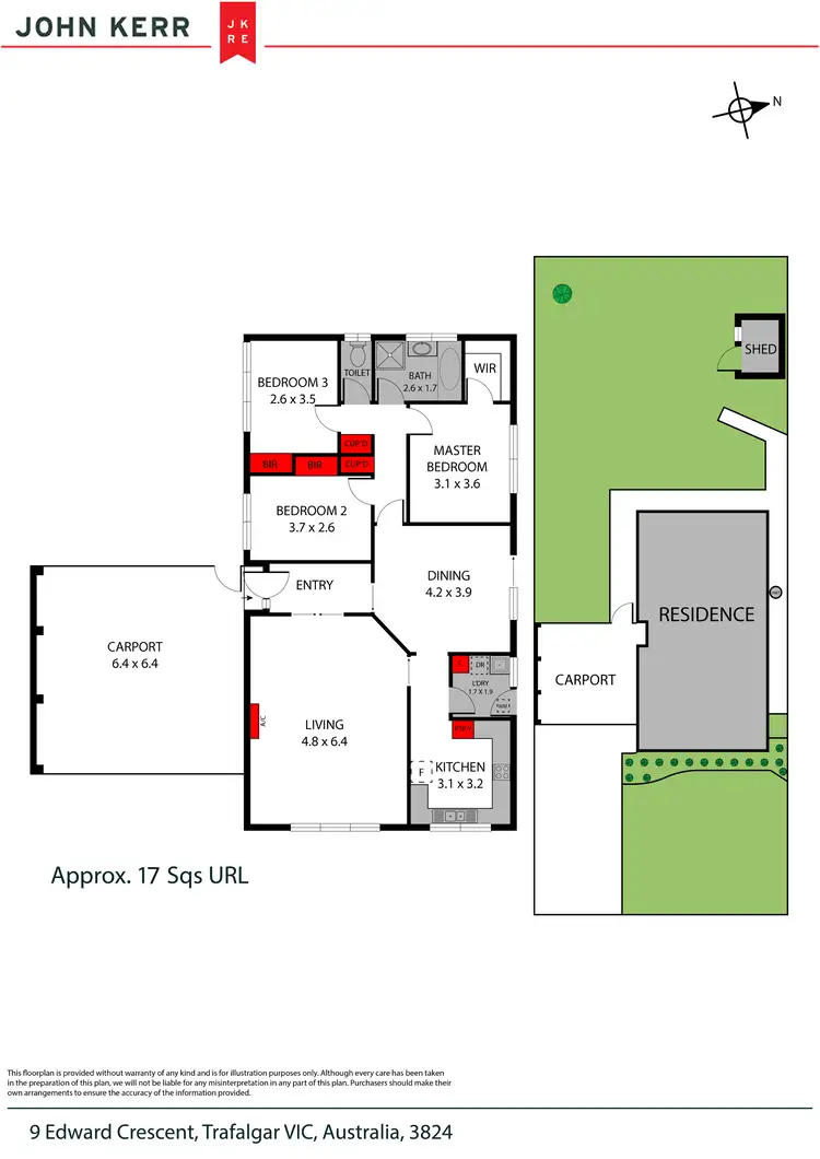 Floorplan of Homely house listing, 9 Edward Crescent, Trafalgar VIC 3824