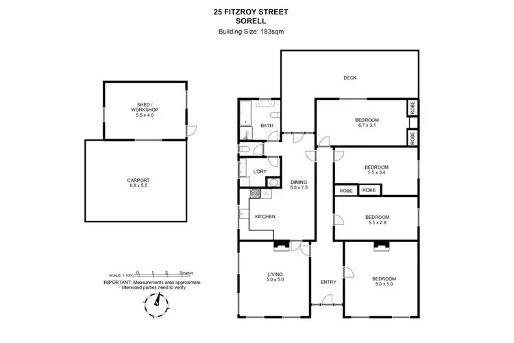 Floorplan of Homely house listing, 25 Fitzroy Street, Sorell TAS 7172