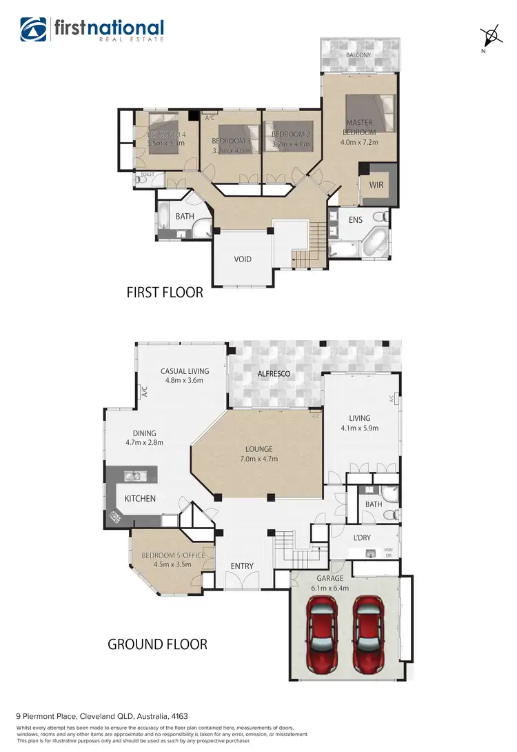 Floorplan of Homely house listing, 9 Piermont Place, Raby Bay QLD 4163