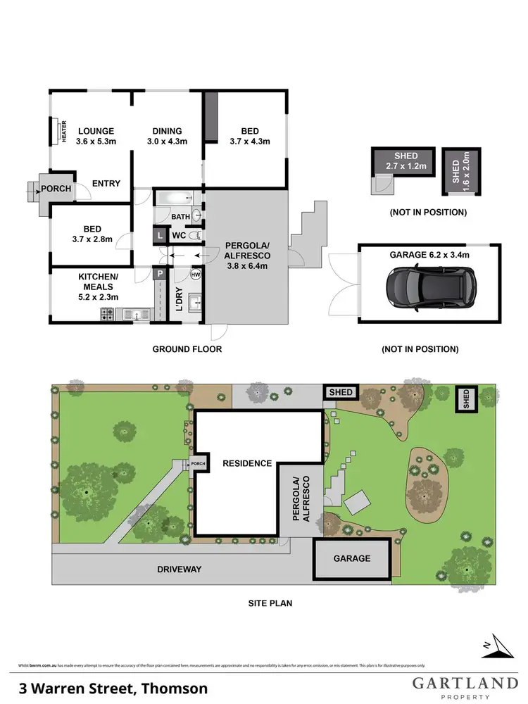 Floorplan of Homely house listing, 3 Warren Street, Thomson VIC 3219