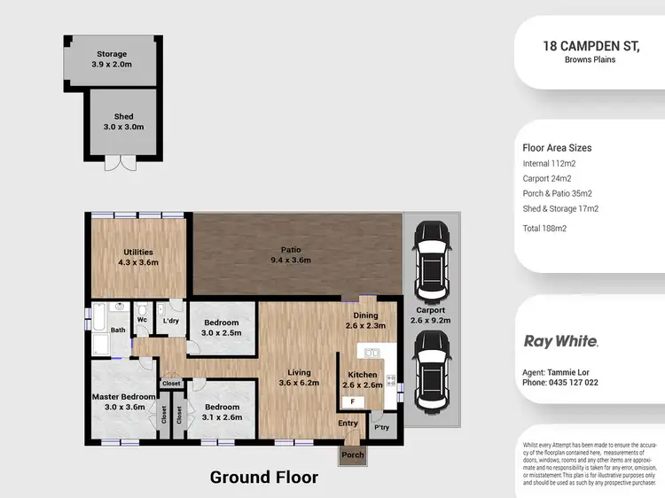 Floorplan of Homely house listing, 18 Campden Street, Browns Plains QLD 4118