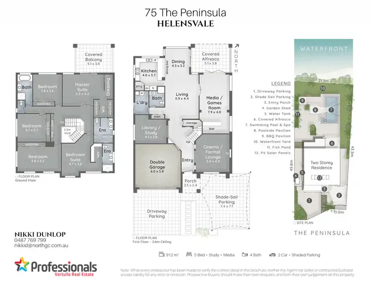 Floorplan of Homely house listing, 75 The Peninsula, Helensvale QLD 4212