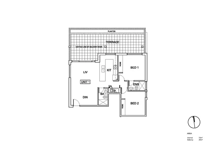 Floorplan of Homely apartment listing, 1/14 Putland St, St Marys NSW 2760