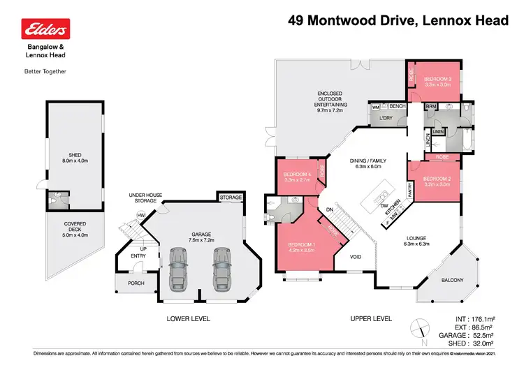 Floorplan of Homely house listing, 49 Montwood Drive, Lennox Head NSW 2478