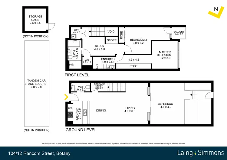 Floorplan of Homely house listing, 104/12 Rancom Street, Botany NSW 2019