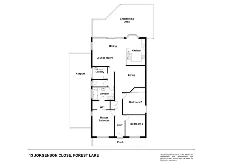 Floorplan of Homely house listing, 13 Jorgenson Close, Forest Lake QLD 4078