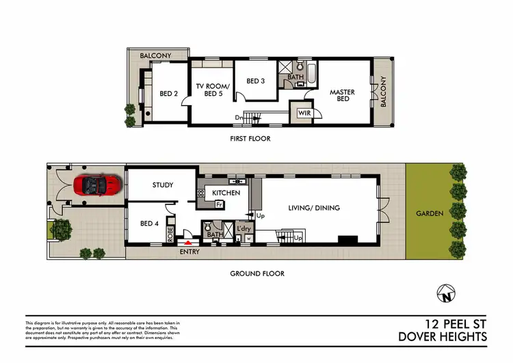 Floorplan of Homely house listing, 12 Peel Street, Dover Heights NSW 2030