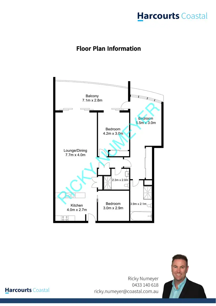 Floorplan of Homely apartment listing, 1104/22 Surf Parade, Broadbeach QLD 4218