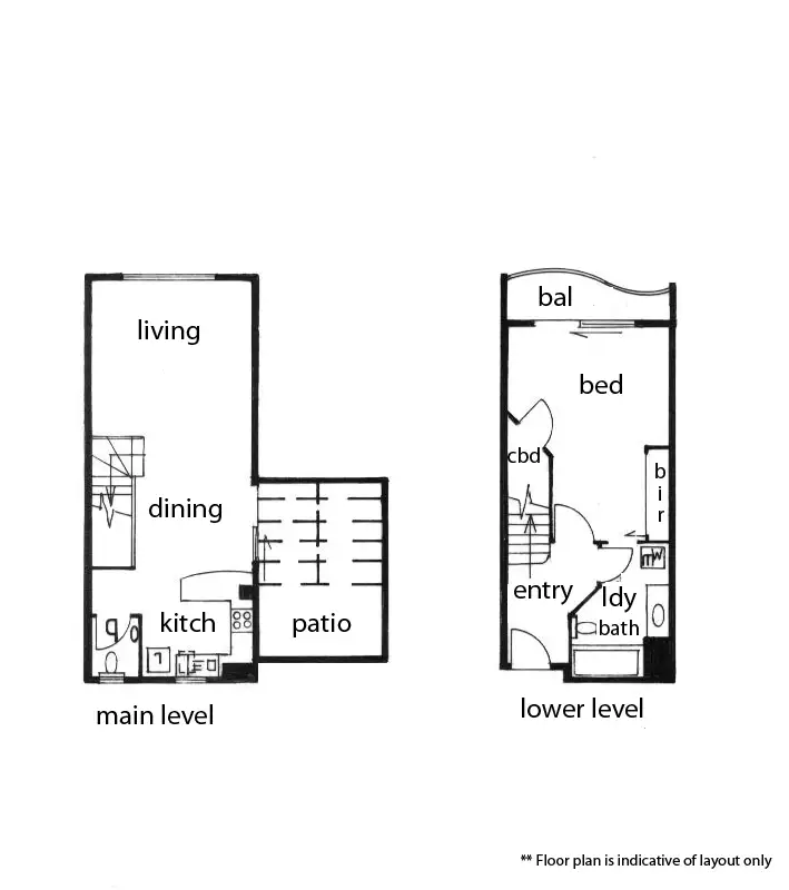Floorplan of Homely unit listing, 413/99 Griffith Street, Coolangatta QLD 4225