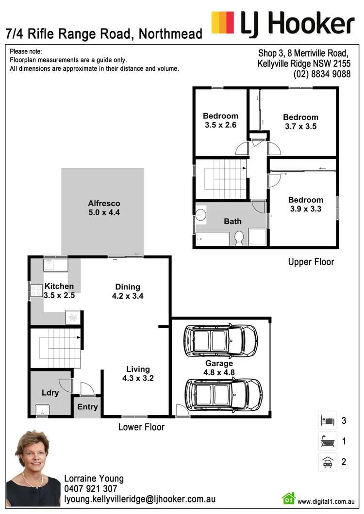 Floorplan of Homely townhouse listing, 7/4 Rifle Range Road, Northmead NSW 2152