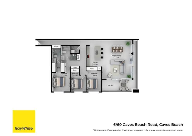 Floorplan of Homely house listing, 6/60 Caves Beach Road, Caves Beach NSW 2281