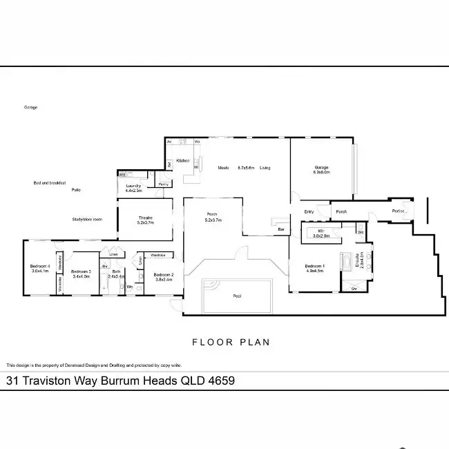 Floorplan of Homely house listing, 31 Traviston Way, Burrum Heads QLD 4659