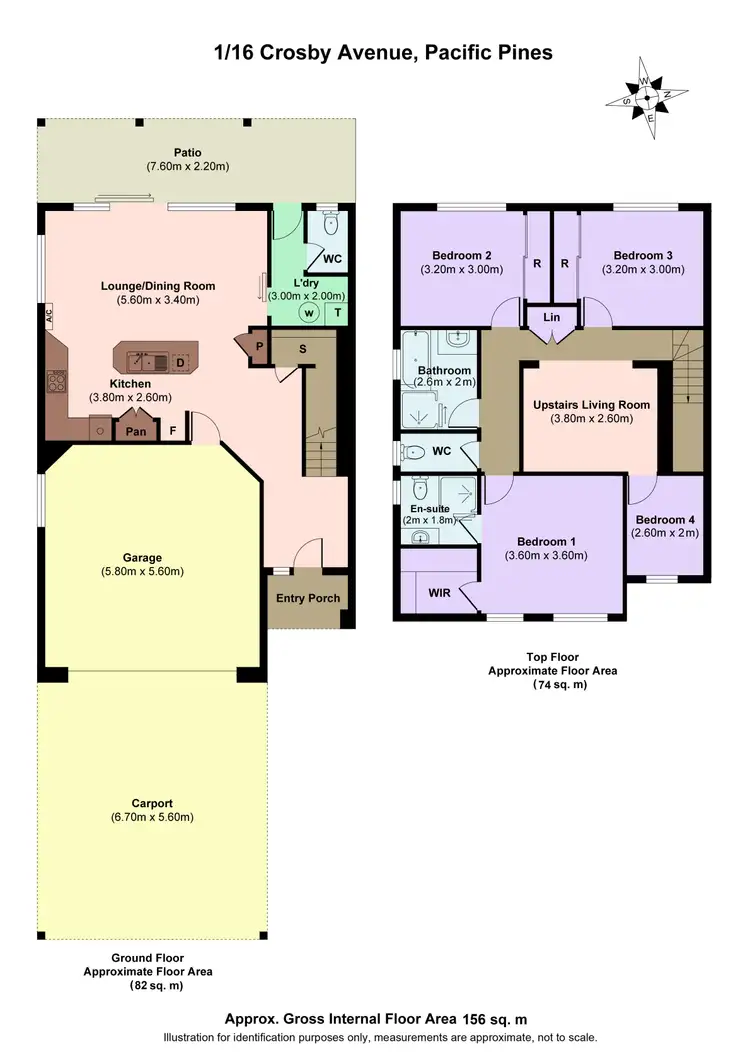 Floorplan of Homely house listing, 1/16 Crosby Avenue, Pacific Pines QLD 4211