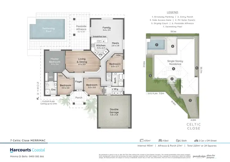 Floorplan of Homely house listing, 7 Celtic Close, Merrimac QLD 4226