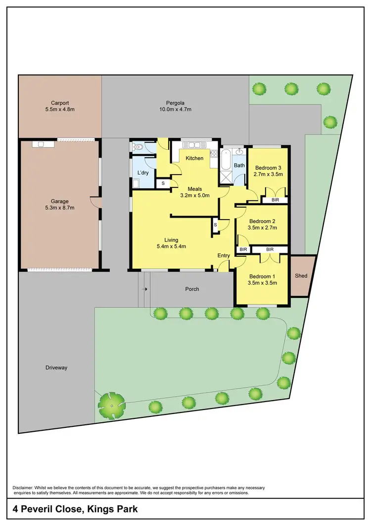 Floorplan of Homely house listing, 4 Peveril Close, Kings Park VIC 3021