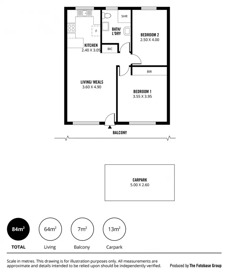 Floorplan of Homely unit listing, 16/225-227 Anzac Highway, Plympton SA 5038