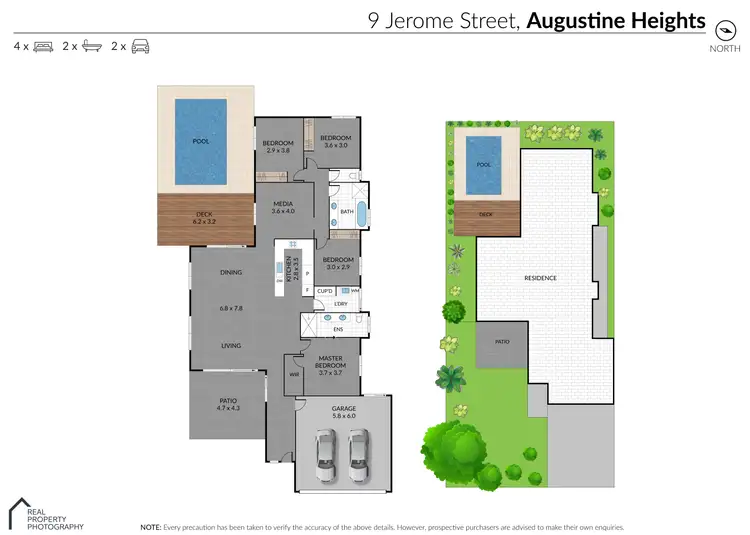 Floorplan of Homely house listing, 9 Jerome Avenue, Augustine Heights QLD 4300