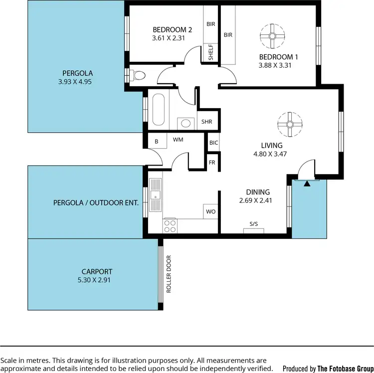 Floorplan of Homely unit listing, 2/49 Fifth Avenue, Ascot Park SA 5043