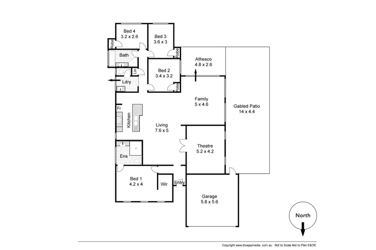 Floorplan of Homely house listing, 18 Edgecumbe Terrace, Baldivis WA 6171