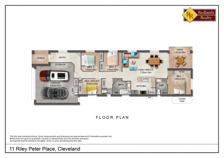 Floorplan of Homely house listing, 11 Riley Peter Place, Cleveland QLD 4163