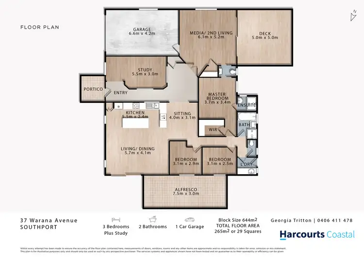 Floorplan of Homely house listing, 37 Warana Avenue, Southport QLD 4215