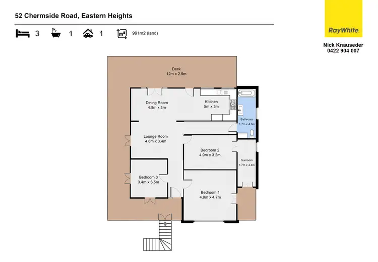 Floorplan of Homely house listing, 52 Chermside Road, Eastern Heights QLD 4305