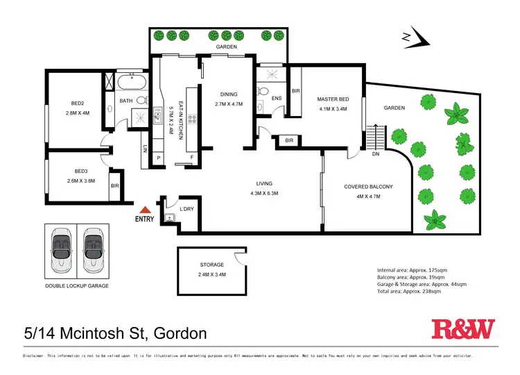 Floorplan of Homely house listing, 5/14-16 McIntosh St, Gordon NSW 2072