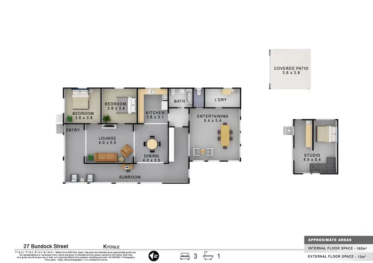Floorplan of Homely house listing, 27 Bundock Street, Kyogle NSW 2474