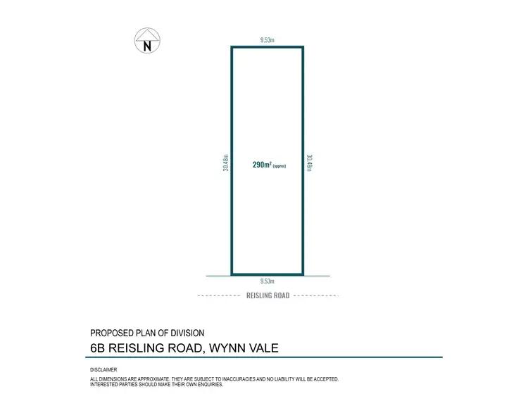 Floorplan of Homely land listing, 6A Reisling Road, Wynn Vale SA 5127