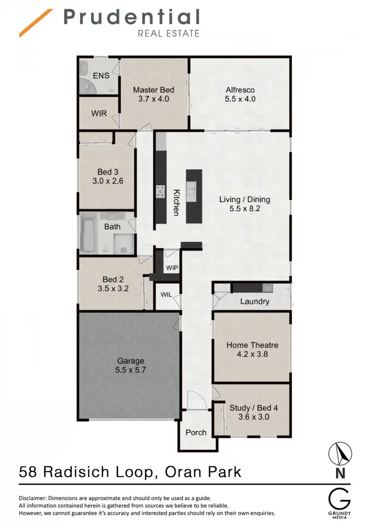 Floorplan of Homely house listing, 58 Radisich Loop, Oran Park NSW 2570
