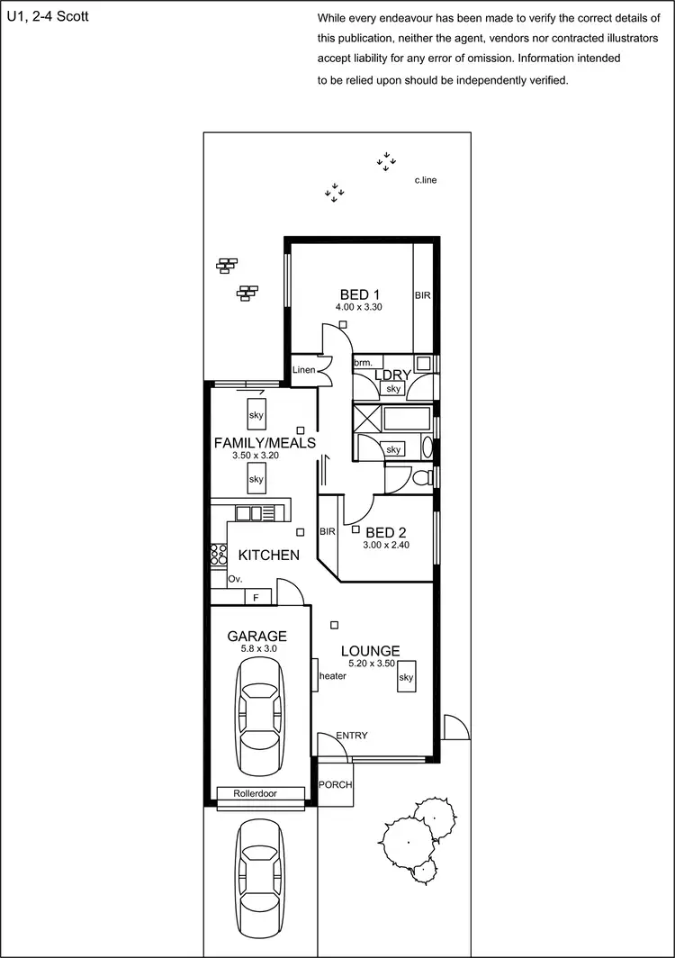 Floorplan of Homely unit listing, 1/2-4 Margaret Street, Firle SA 5070