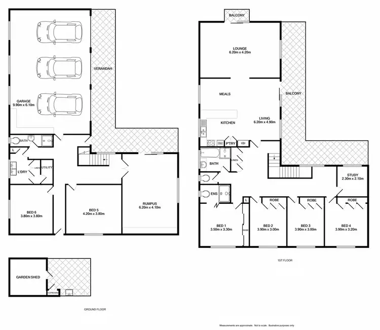 Floorplan of Homely house listing, 12 Maxwell Drive, Wodonga VIC 3690