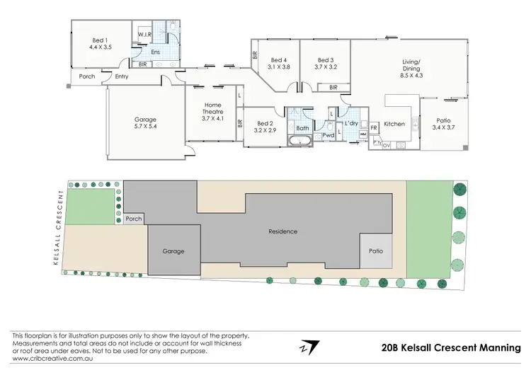 Floorplan of Homely house listing, 20b Kelsall Crescent, Manning WA 6152