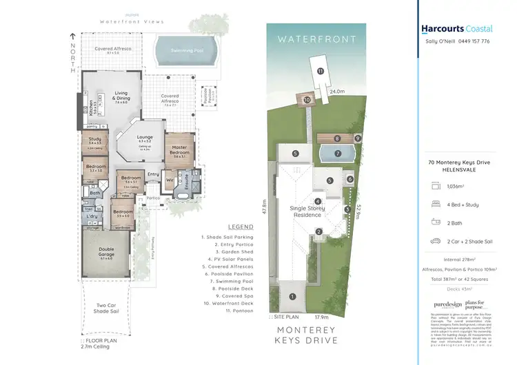 Floorplan of Homely house listing, 70 Monterey Keys Drive, Helensvale QLD 4212