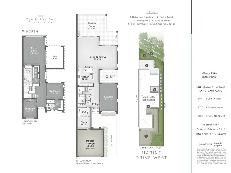 Floorplan of Homely house listing, 5201 Marine Drive West, Sanctuary Cove QLD 4212
