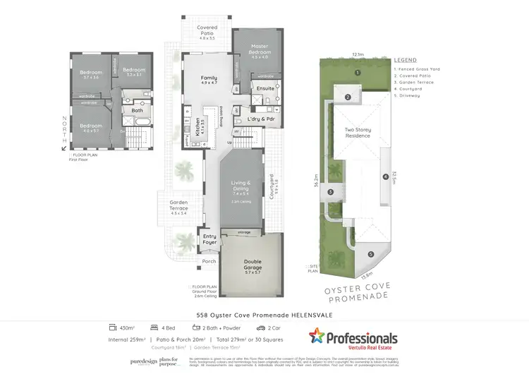 Floorplan of Homely house listing, 558 Oyster Cove Promenade, Helensvale QLD 4212